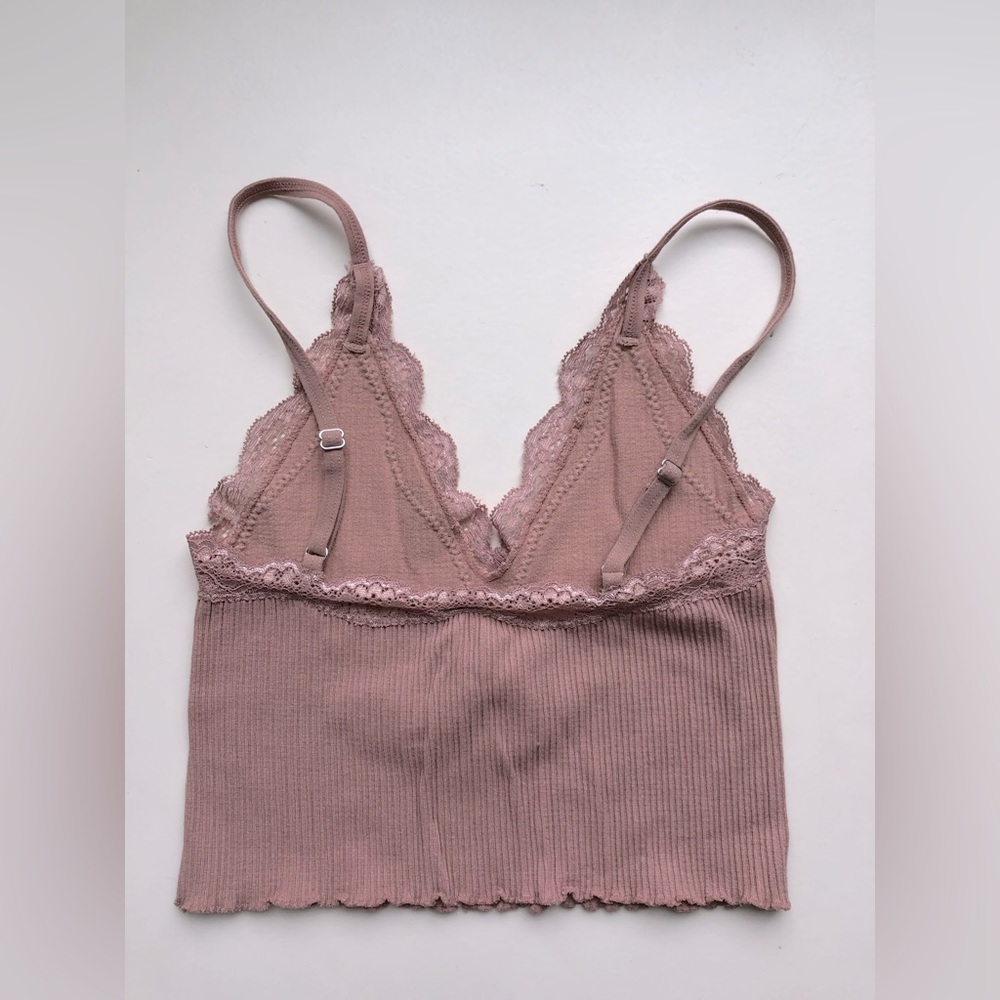 Seamless Lace-Trim Bralette - Picture 2 of 3